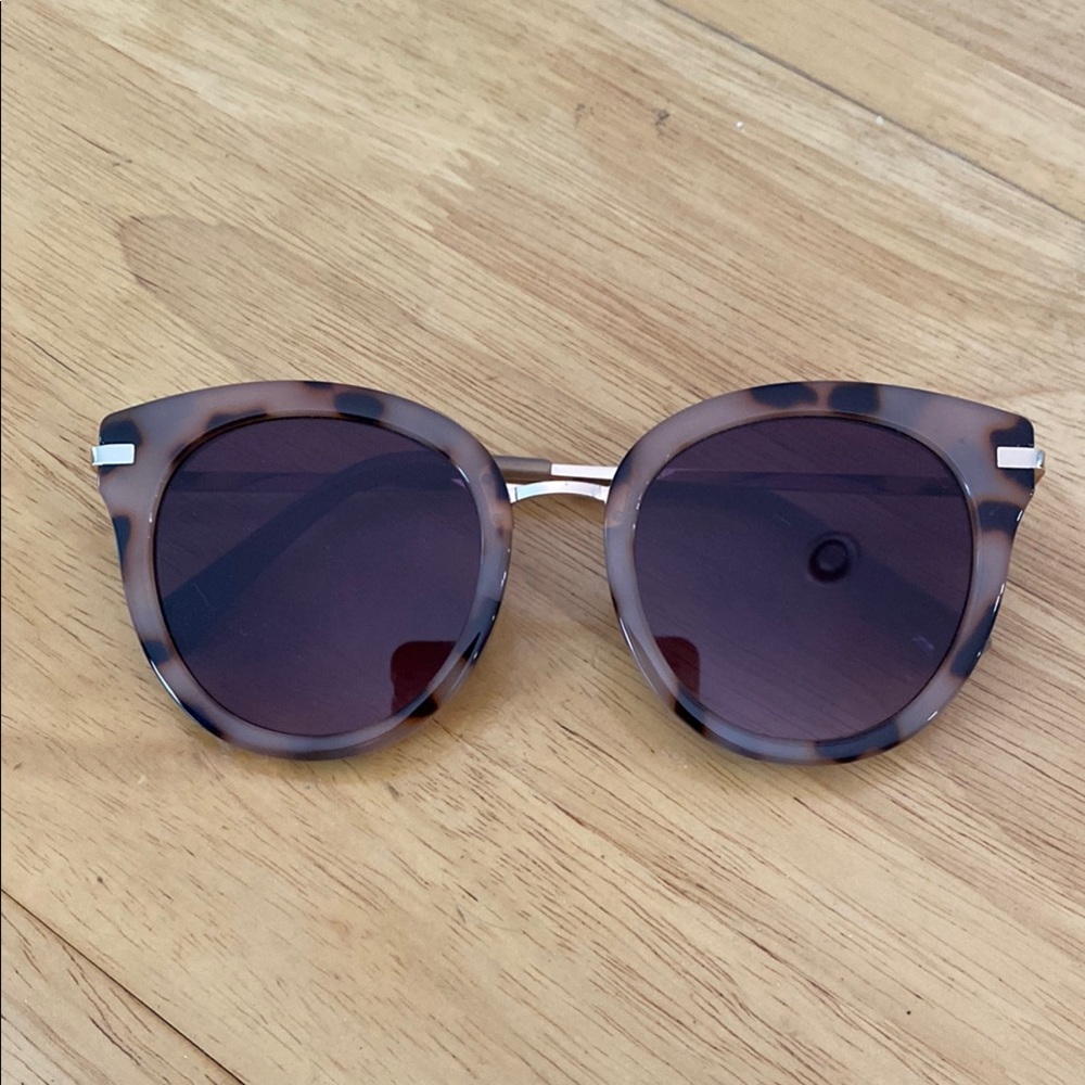 Loft Tortoiseshell Round Sunglasses